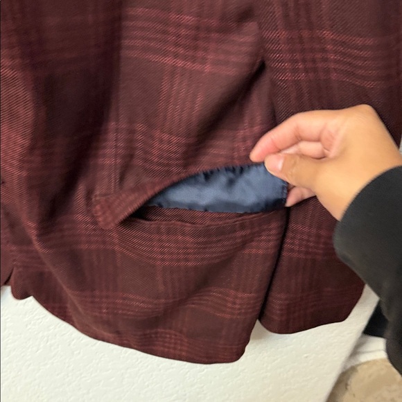 Brunello Cucinelli Dark Red Plaid Blazer - Picture 8 of 16